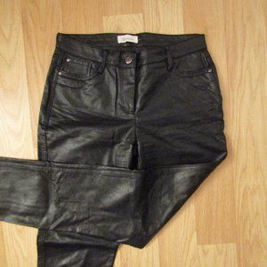 Mid Rise Faux Leather Pants Size 4